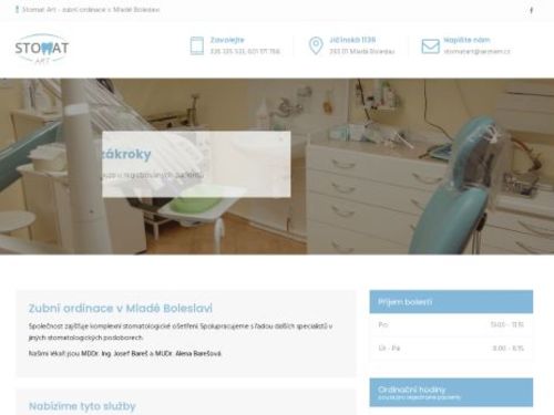 Zubní ordinace Stomat Art - MDDr. Ing. Josef Bareš, MUDr. Alena Barešová