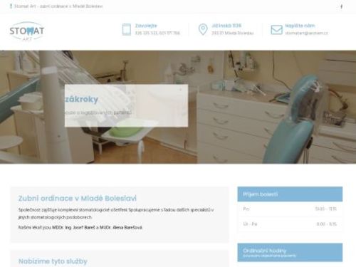 Zubní ordinace Stomat Art - MDDr. Ing. Josef Bareš, MUDr. Alena Barešová