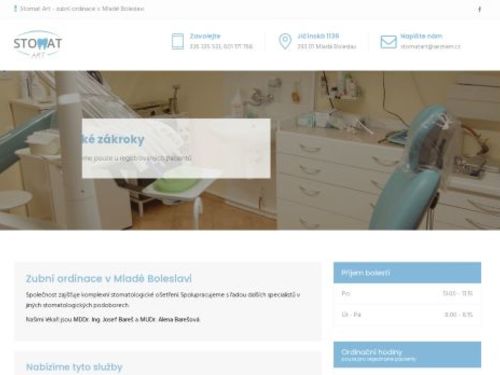 Zubní ordinace Stomat Art - MDDr. Ing. Josef Bareš, MUDr. Alena Barešová