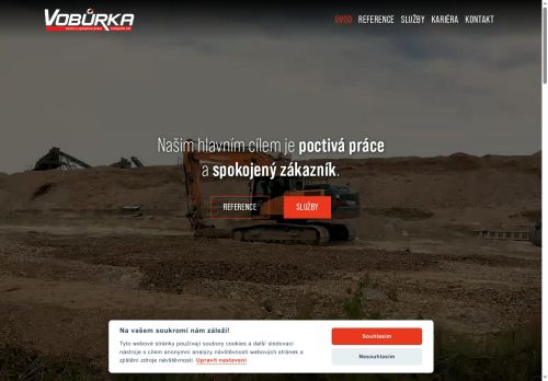 Webové stránky KAREL VOBŮRKA s.r.o., Znojmo
