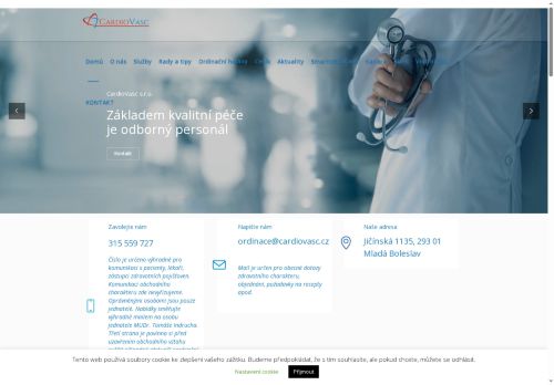 Zobrazit webové stránky Kardiologická ambulance CardioVasc - MUDr. Petra Indruchová