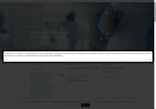 Zobrazit webové stránky Angiologická ambulance CardioVasc - MUDr. Tomáš Indruch