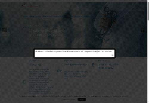 Zobrazit webové stránky Kardiologická ambulance CardioVasc - MUDr. Petra Indruchová