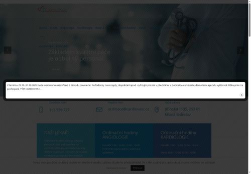 Zobrazit webové stránky Angiologická ambulance CardioVasc - MUDr. Tomáš Indruch