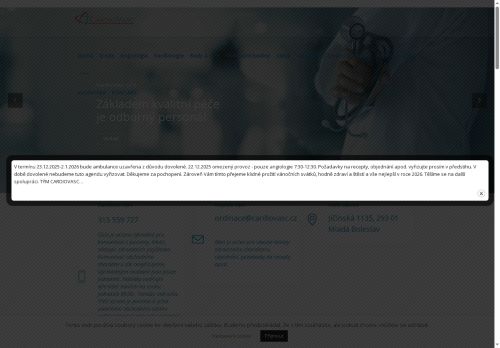 Zobrazit webové stránky Angiologická ambulance CardioVasc - MUDr. Tomáš Indruch