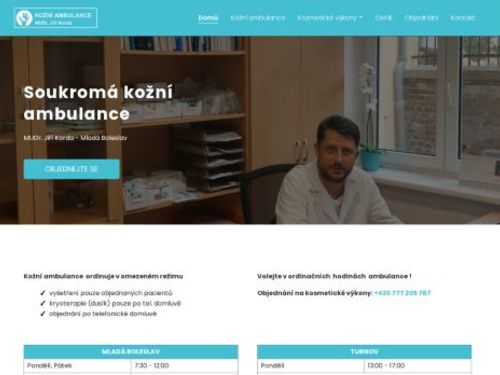 Kožní ambulance - MUDr. Jiří Korda