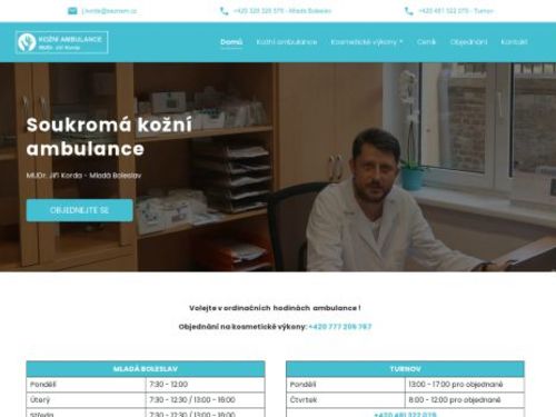 Kožní ambulance - MUDr. Jiří Korda