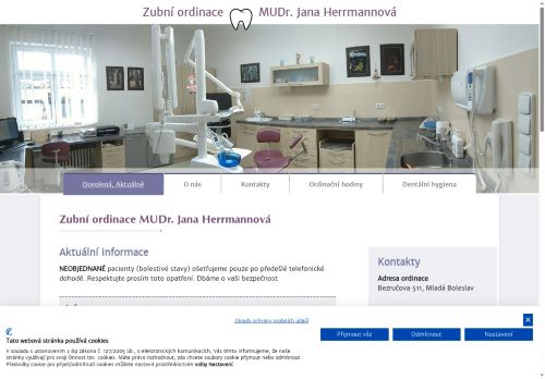 Zobrazit webové stránky Zubní ordinace - MUDr. Jana Herrmannová