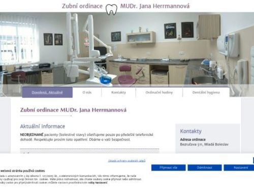 Zubní ordinace - MUDr. Jana Herrmannová