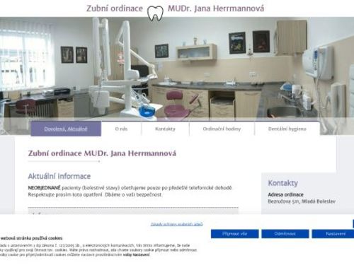 Zubní ordinace - MUDr. Jana Herrmannová