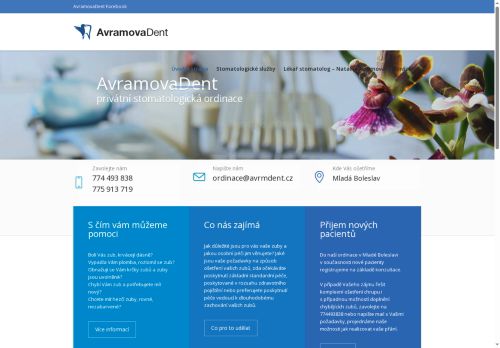 Zobrazit webové stránky Stomatologická ordinace AvramovaDent - Dr. Nataliia Avramova