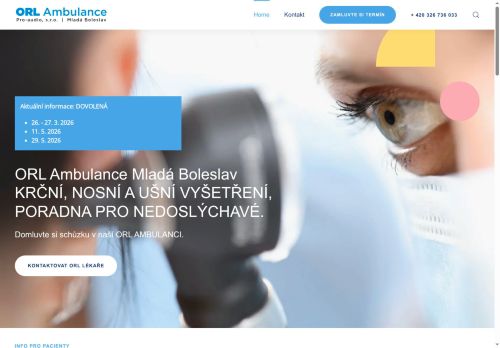 Zobrazit webové stránky ORL ambulance Pro-audio, s.r.o.
