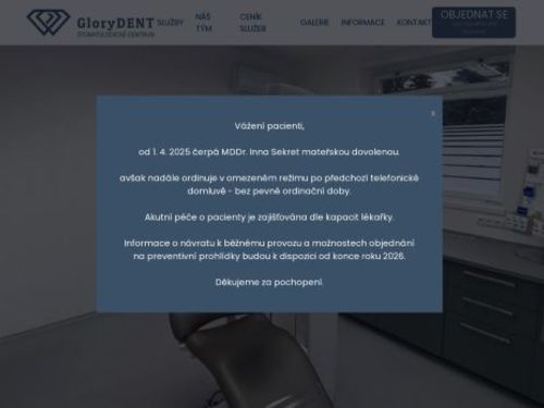 Stomatologické centrum GloryDENT - Dr. Artem Rybalka, Dr. Inna Sekret