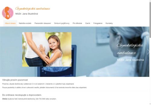 Zobrazit webové stránky Gynekologická ambulance - MUDr. Jana Studničná