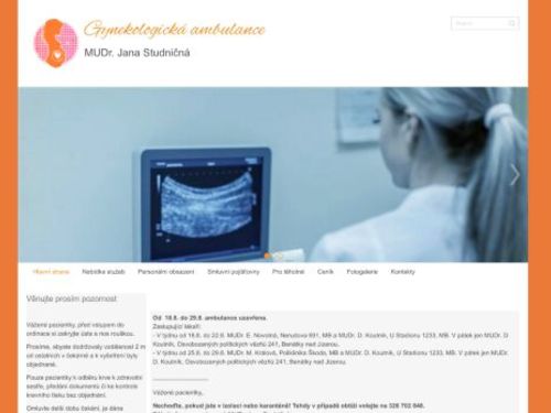 Gynekologická ambulance - MUDr. Jana Studničná