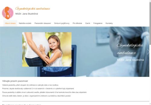 Zobrazit webové stránky Gynekologická ambulance - MUDr. Jana Studničná