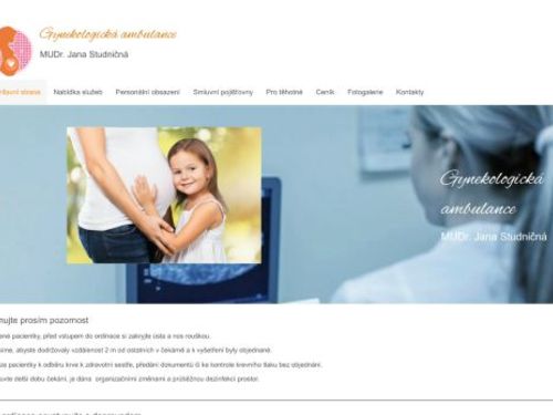 Gynekologická ambulance - MUDr. Jana Studničná