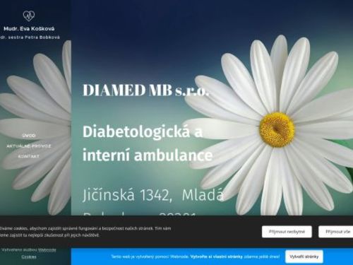 Diabetologická a interní ambulance DIAMED MB s.r.o. - MUDr. Eva Košková, MUDr. Anežka Belzová