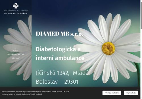Zobrazit webové stránky Diabetologická a interní ambulance DIAMED MB s.r.o. - MUDr. Eva Košková, MUDr. Anežka Belzová