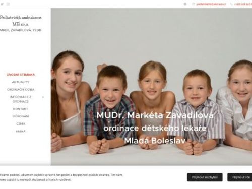 Praktický lékař pro děti a dorost Pediatrická ambulance MB s.r.o. - MUDr. Pavel Nechanický, MUDr. Markéta Zavadilová