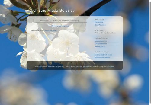 Zobrazit webové stránky Psychiatrie Mladá Boleslav - MUDr. Jiří Belza