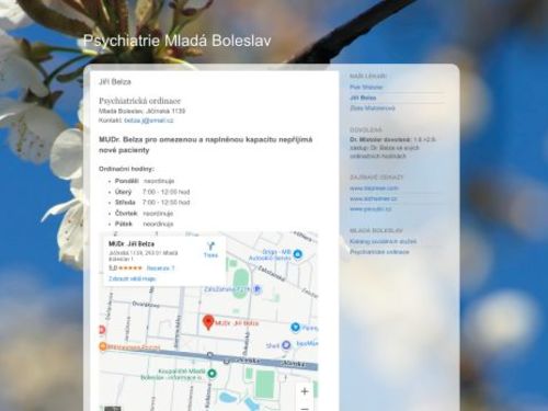 Psychiatrie Mladá Boleslav - MUDr. Jiří Belza