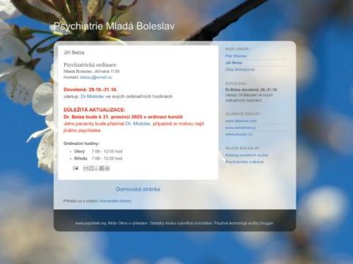 Psychiatrie Mladá Boleslav - MUDr. Jiří Belza