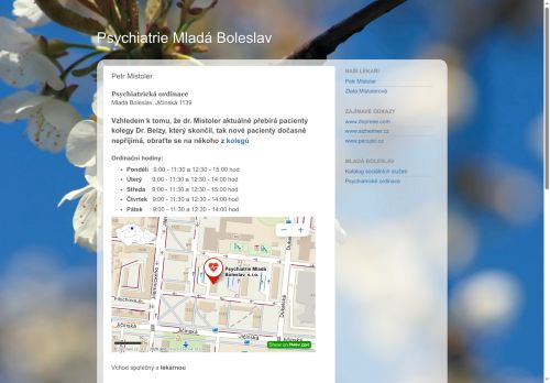 Zobrazit webové stránky Psychiatrie Mladá Boleslav - MUDr. Petr Mistoler