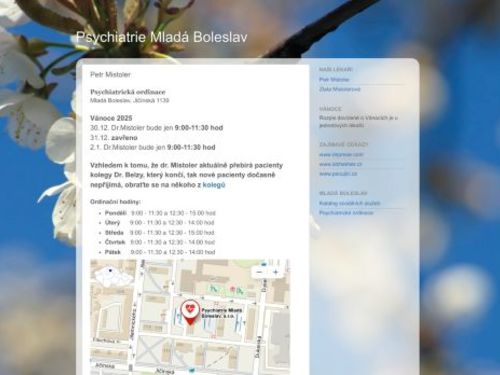 Psychiatrie Mladá Boleslav - MUDr. Petr Mistoler