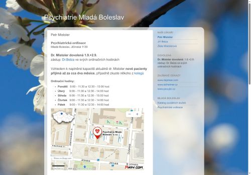 Zobrazit webové stránky Psychiatrie Mladá Boleslav - MUDr. Petr Mistoler