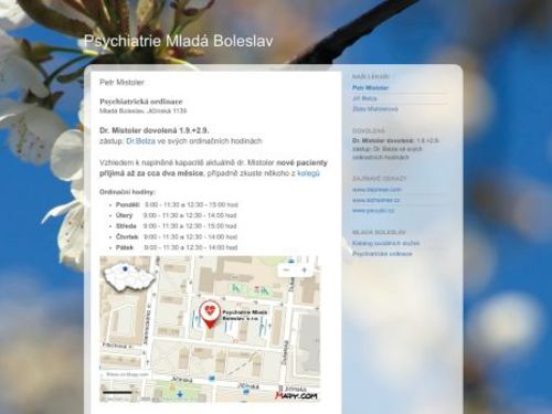 Psychiatrie Mladá Boleslav - MUDr. Petr Mistoler