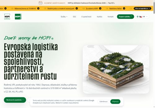 Webové stránky HOPI s.r.o., Říčany