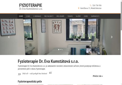 Zobrazit webové stránky Fyzioterapie Dr. Eva Kumstátová s.r.o.