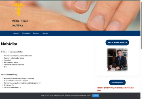 Zobrazit webové stránky Interní a revmatologická ambulance - MUDr. Karel Jedlička