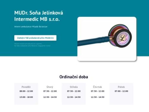Interní ambulance Intermedic MB s.r.o. - MUDr. Soňa Jelínková