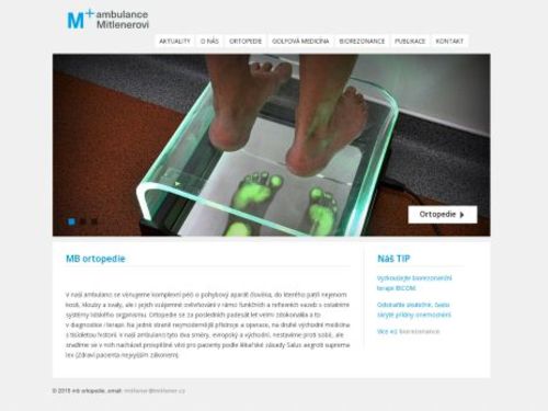 Ortopedická ambulance MB-ORTOPEDIE s.r.o. - MUDr. Jaroslav Mitlener