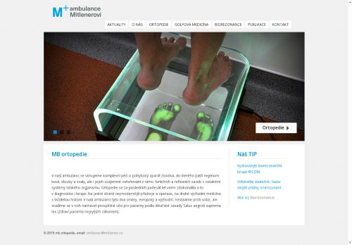Zobrazit webové stránky Ortopedická ambulance MB-ORTOPEDIE s.r.o. - MUDr. Jaroslav Mitlener