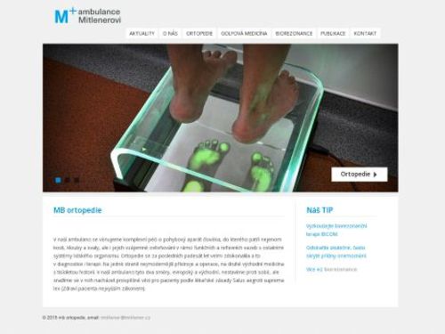 Ortopedická ambulance MB-ORTOPEDIE s.r.o. - MUDr. Jaroslav Mitlener