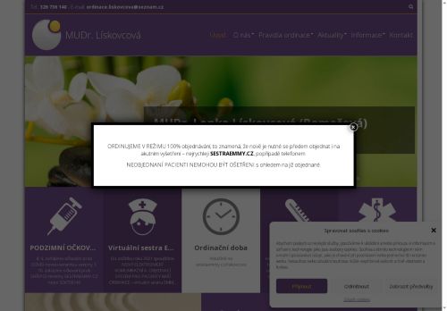 Zobrazit webové stránky Praktický lékař pro dospělé - MUDr. Lenka Lískovcová