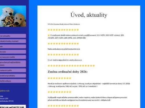 Praktický lékař pro děti a dorost - MUDr. Zuzana Andrýsková Marcibálová