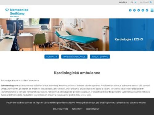 Echokardiografie - Nemocnice Sedlčany
