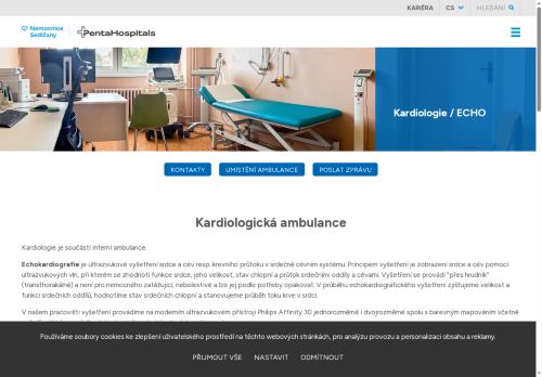 Zobrazit webové stránky Echokardiografie - Nemocnice Sedlčany