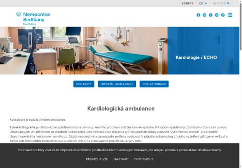 Zobrazit webové stránky Echokardiografie - Nemocnice Sedlčany