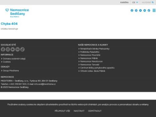 Flebologie (žilní poradna) - Nemocnice Sedlčany - MUDr. Martin Kindl