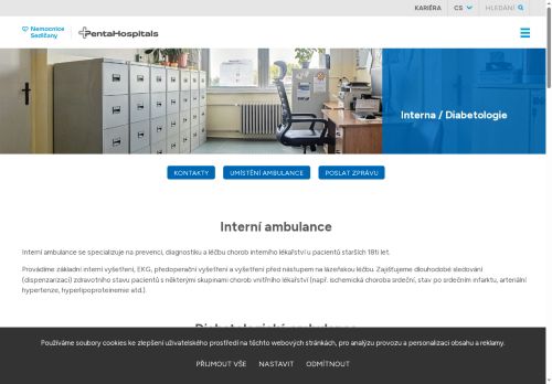 Zobrazit webové stránky Interní a diabetologická ambulance - Nemocnice Sedlčany