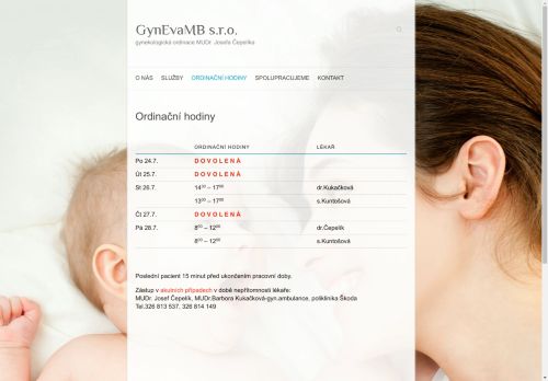 Zobrazit webové stránky Gynekologická ambulance GynEvaMB s.r.o. - MUDr. Josef Čepelík