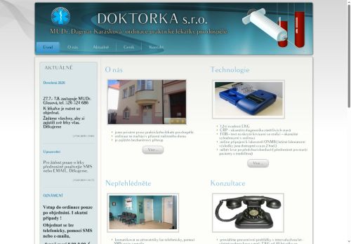 Zobrazit webové stránky Praktický lékař pro dospělé DOKTORKA s.r.o. - MUDr. Dagmar Karásková