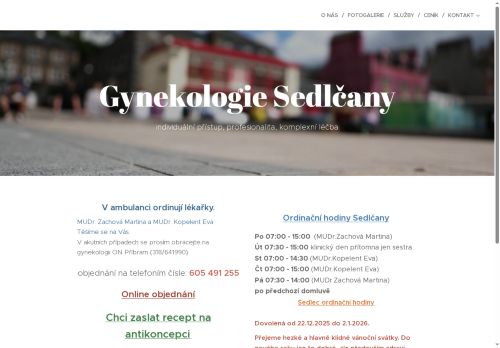 Zobrazit webové stránky Gynekologická ambulance - MUDr. Jan Rapsa