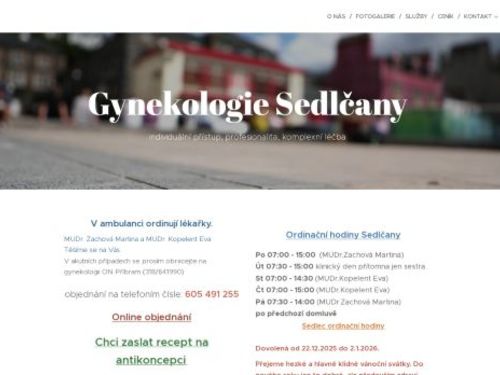 Gynekologická ambulance - MUDr. Jan Rapsa