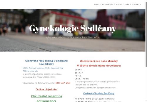 Zobrazit webové stránky Gynekologická ambulance - MUDr. Jan Rapsa